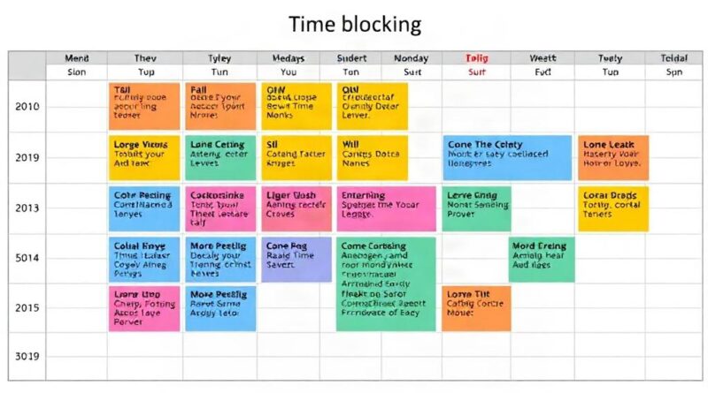 Zeitblockung (Time Blocking) – Kalenderstruktur für komplexe Aufgaben